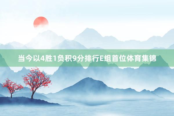 当今以4胜1负积9分排行E组首位体育集锦