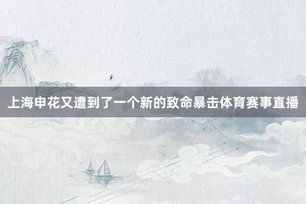 上海申花又遭到了一个新的致命暴击体育赛事直播
