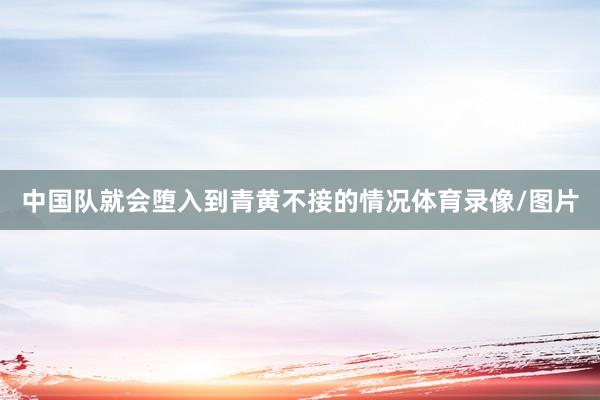 中国队就会堕入到青黄不接的情况体育录像/图片
