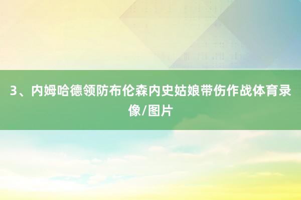 3、内姆哈德领防布伦森内史姑娘带伤作战体育录像/图片