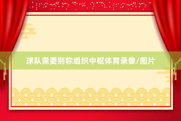 球队需要别称组织中枢体育录像/图片