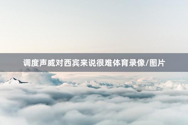 调度声威对西宾来说很难体育录像/图片