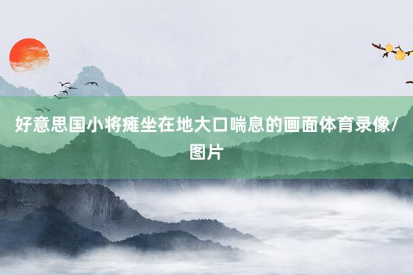 好意思国小将瘫坐在地大口喘息的画面体育录像/图片