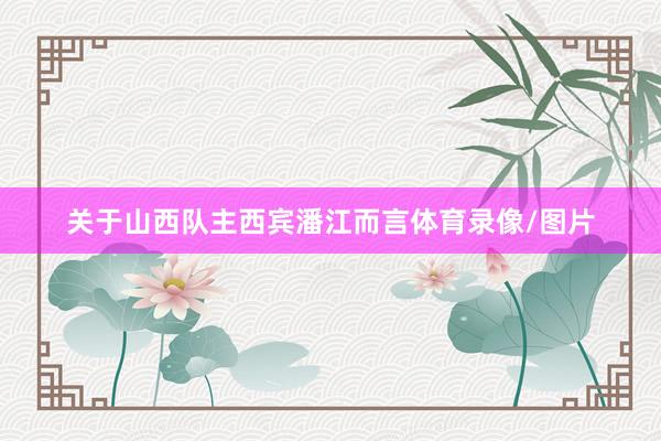 关于山西队主西宾潘江而言体育录像/图片