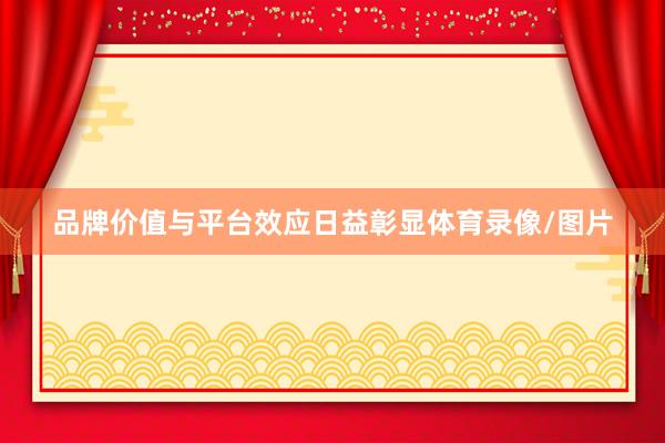 品牌价值与平台效应日益彰显体育录像/图片
