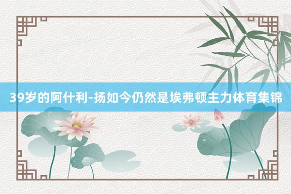 39岁的阿什利-扬如今仍然是埃弗顿主力体育集锦
