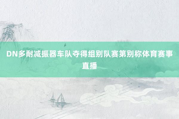 DN多耐减振器车队夺得组别队赛第别称体育赛事直播