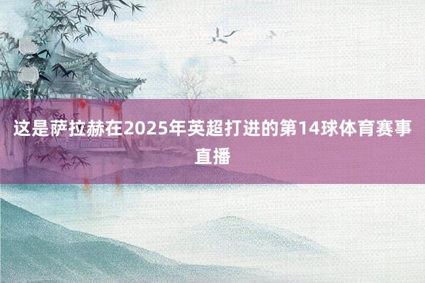 这是萨拉赫在2025年英超打进的第14球体育赛事直播