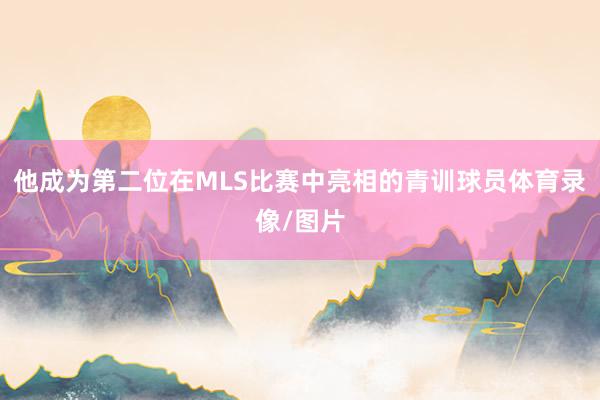 他成为第二位在MLS比赛中亮相的青训球员体育录像/图片